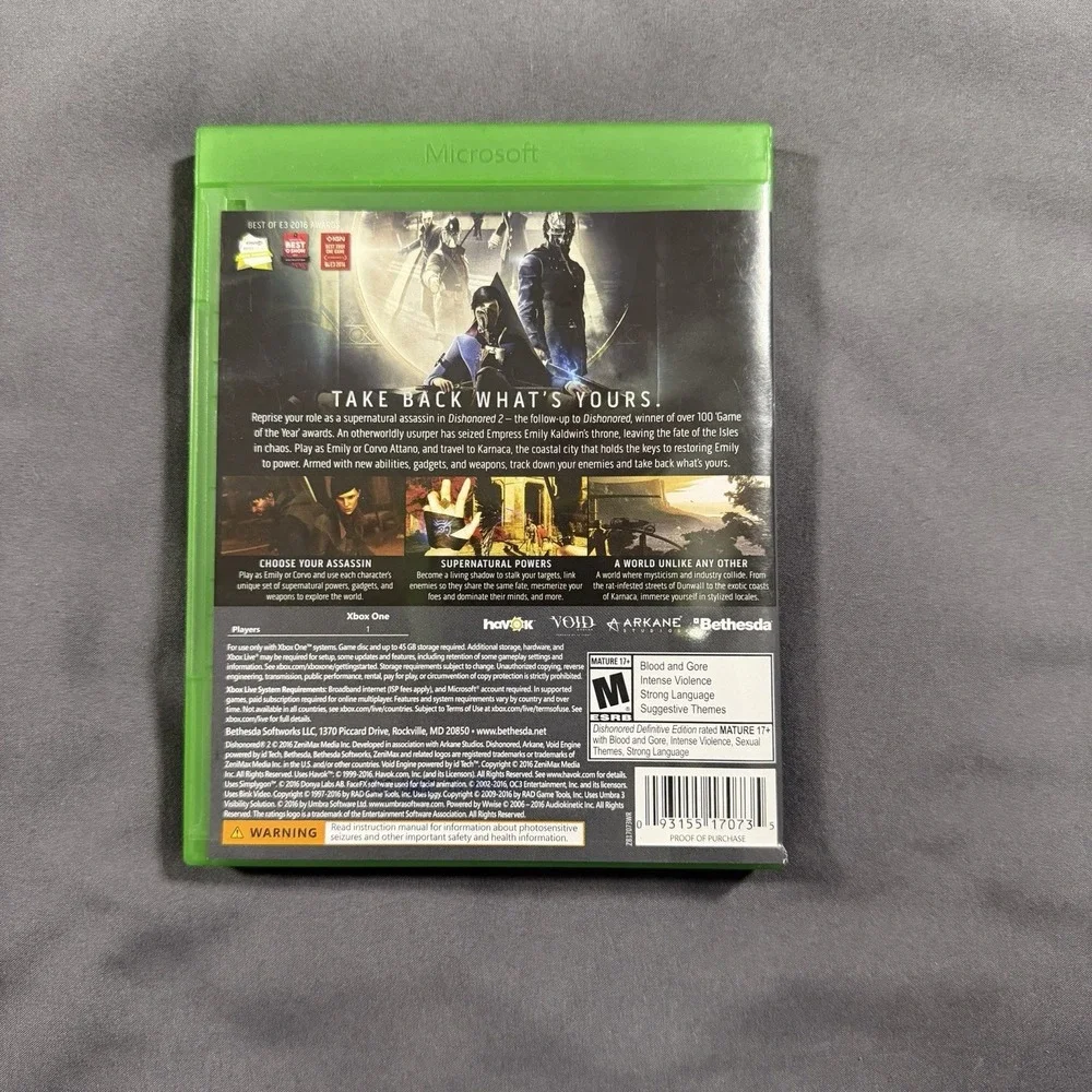 N/A dishonored limited